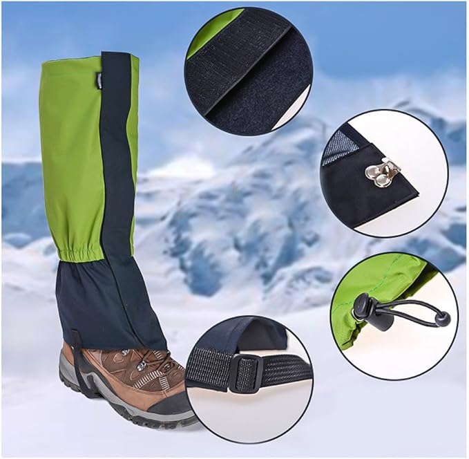 TRENDBOX Unisex Waterproof Snowproof Snow Legging Leg Cover Wraps Gaiters for Climbing Hunting