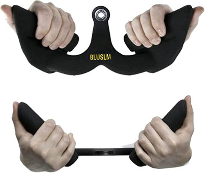 LAT Pull Down Bar for Cable Machine, LAT Pulldown Attachments T Bar V Bar Cable Attachment, Back
