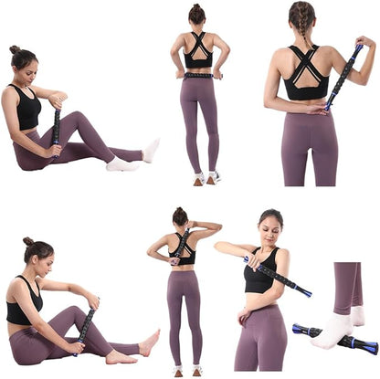 Muscle Roller Stick for Athletes - Deep Tissue Fascia Blaster & Roller Massager for Myofascial Pain