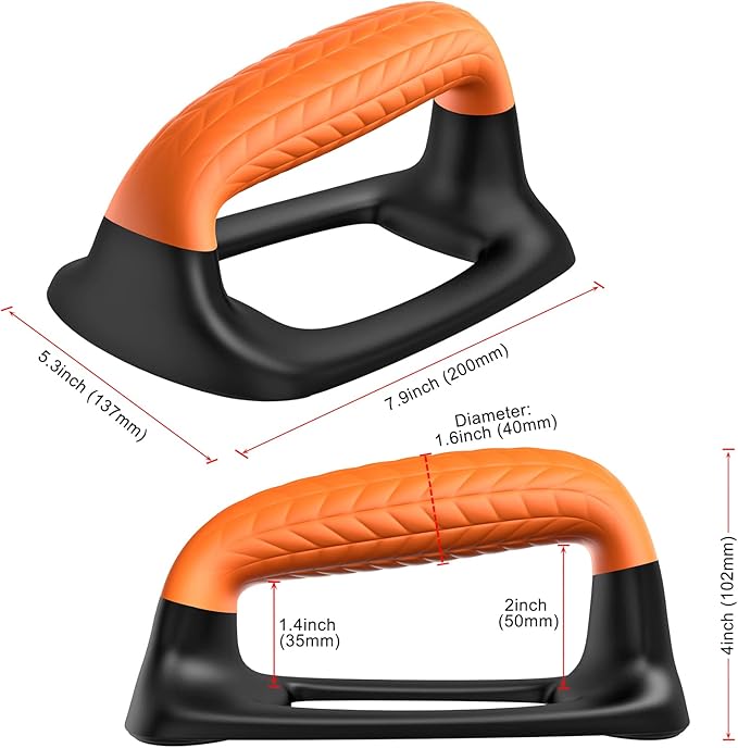SELEWARE Push Up Bars Pushup Stands Handstand Bars, Soft Rubber Handle Provide Comfy Grip, Fit for