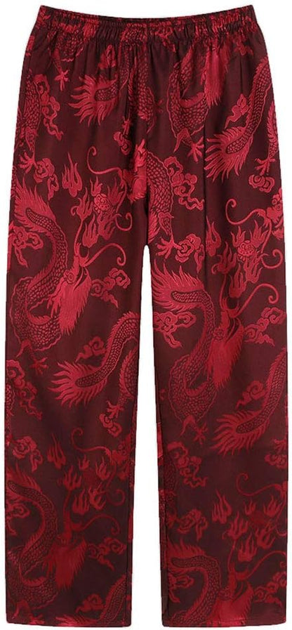 wecotton Tang Suit Men Hanfu Chinese Traditional Clothes Kung Fu Shirt Uniform Long Sleeved Coat