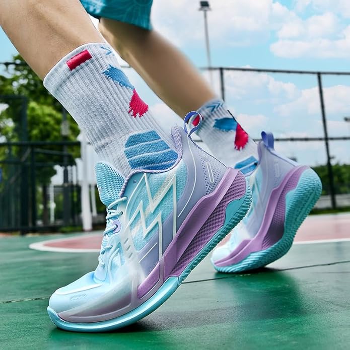 Women Basketball Shoes Fashion Sneakers Comfortable Unisex Athletic Lightweight Non Slip Outdoor