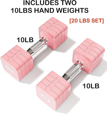 15LB 20LB 40LB 50LB Adjustable Dumbbell Set Free Weights Dumbbells Set for Women Men Hand Weights
