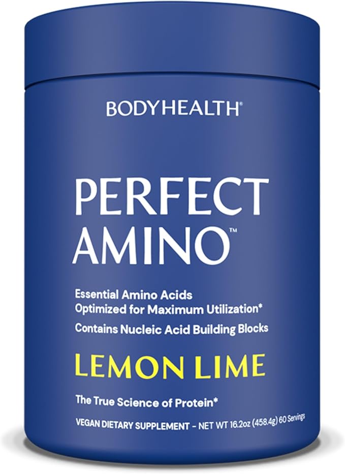 BodyHealth PerfectAmino Powder - BCAA and EAA Powder for Pre and Post Workout - Amino Acid Energy
