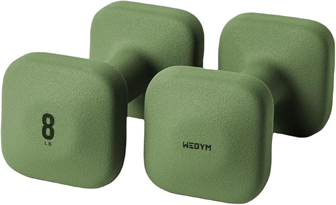 SafeGrip Dumbbells, Anti-Slip, Anti-Roll, Thick Handles, Free Weights, Square Dumbbells for Secure