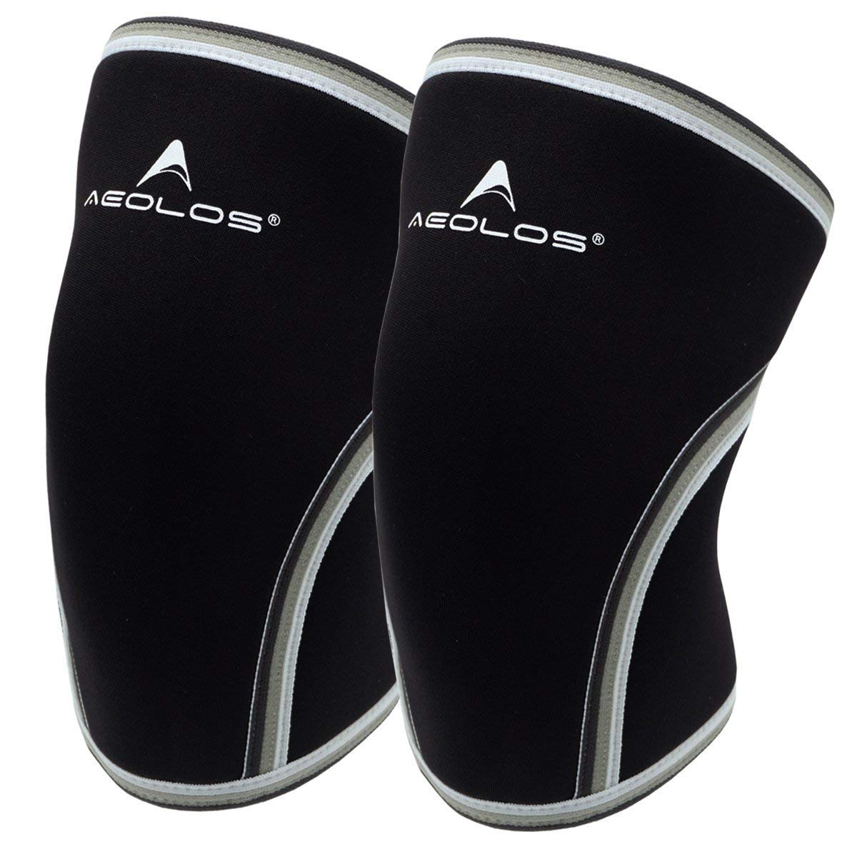 Knee Sleeves (1 Pair)，7mm Compression Knee Braces for Heavy-Lifting,Squats,Gym and Other Sports