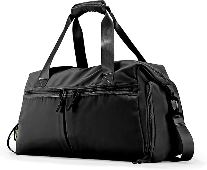 Weekender Duffel Bag with Shoe Compartment And Wet Pocket-Luggage Everyday Overnight Bag for Men