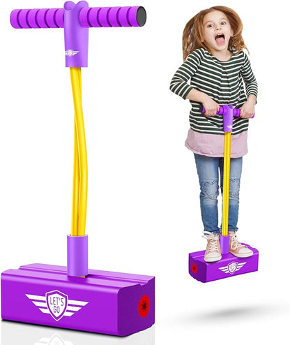 CUUGO LET'S GO! CG Jumping Promotes Growing Taller- Pogo Stick Foam Pogo Jumper for Kids, Toys for