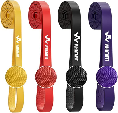 WHATAFIT Resistance Bands, Pull Up Assistance Bands, Exercise Bands, Workout Bands Set for Men and