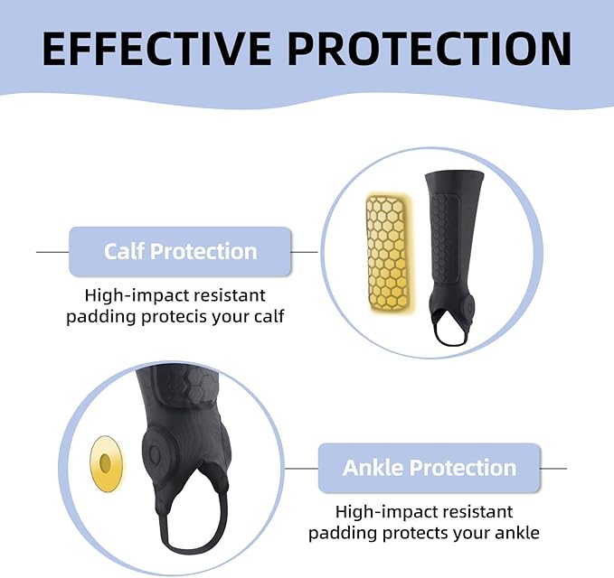 Soccer Shin Guards, Soccer Shin Guard Pads with Calf and Ankle Protection, SoccerProtective