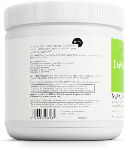 DAVINCI Labs Maxi-HGH - Amino Acid Supplement to Support Cardiovascular System, Muscle Recovery