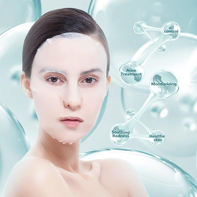 Facial Mask Anti Acne Face Masks Skin Care, Sheet Masks With Salicylic Acid Sheet For Acne Prone