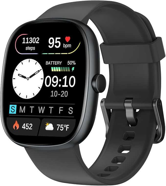 Fitness Tracker 2025 Ver. (Answer/Make Calls), 1.85" Smart Watch Fitness Watches for Women Men with