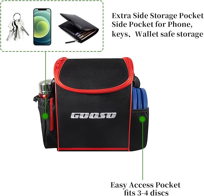 Disc Golf Set with Bag - 12 PCS Flying Disc Golf Discs for Beginner with Putter, Midrange, Driver |