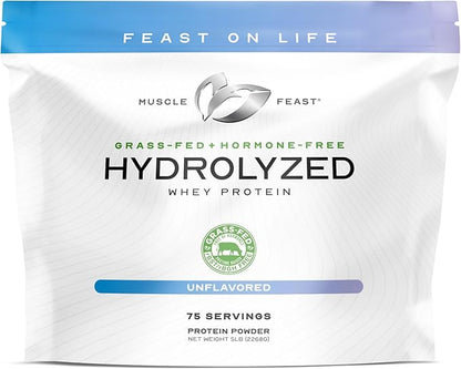 Muscle Feast Hydrolyzed Whey Protein Powder, Grass Fed and All Natural Hormone-Free, Hydro Whey