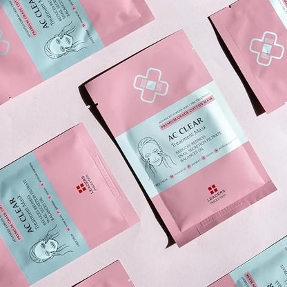 Leaders Insolution AC Clear Skin Clinic Mask | Snail Secretion & Tea Tree Oil for Acne, Redness