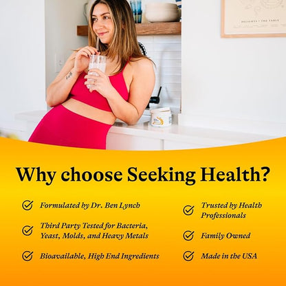 Seeking Health Optimal Electrolyte Powder, Orange Flavor, Healthy Energy and Endurance Support