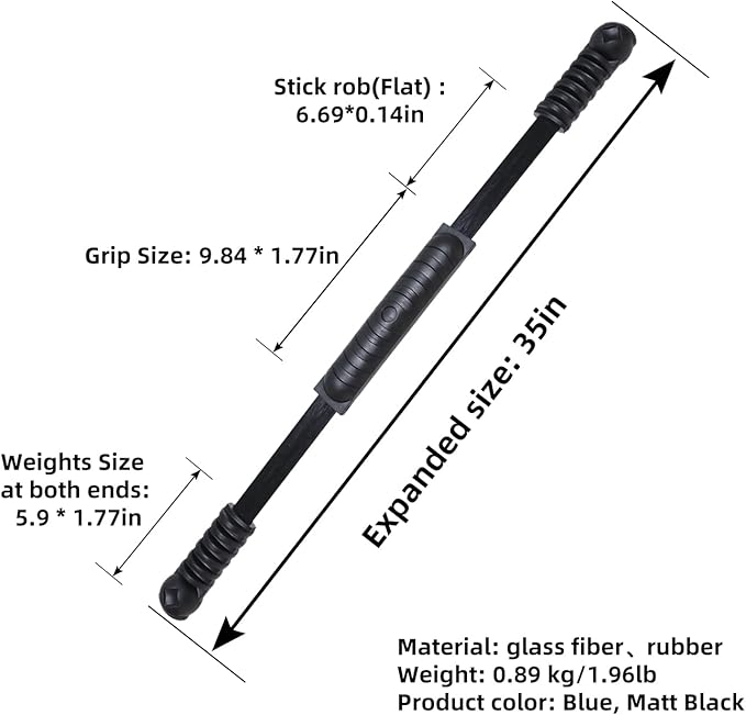 Elastic Fitness Stick Elastic Bar Body Exercise Bar Muscle Training for Exercise Tremor Stick