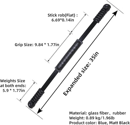 Elastic Fitness Stick Elastic Bar Body Exercise Bar Muscle Training for Exercise Tremor Stick