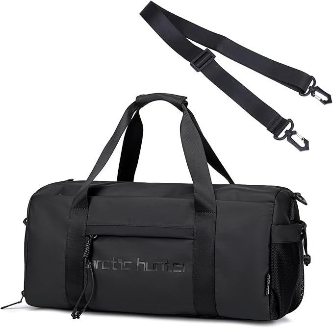 Small Gym Bag Duffel Bag for Men Women with Shoe Compartment Ideal for Sports,Travel,and Overnight
