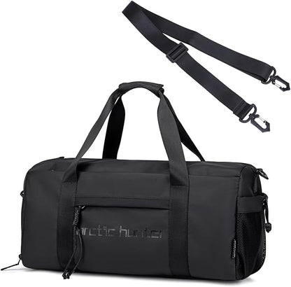 Small Gym Bag Duffel Bag for Men Women with Shoe Compartment Ideal for Sports,Travel,and Overnight