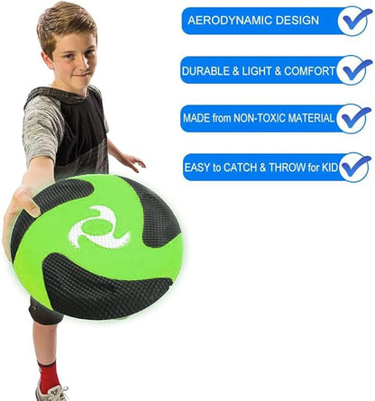 Liberty Imports 6 PCS Kids Soft Flying Foam Discs, 10" Sport Toy Throwing Flying Disks for Safe