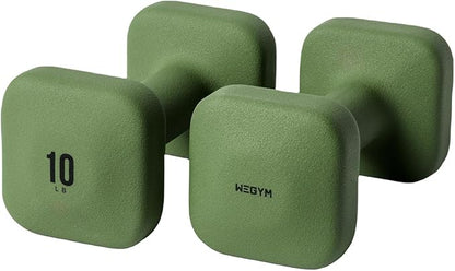 SafeGrip Dumbbells, Anti-Slip, Anti-Roll, Thick Handles, Free Weights, Square Dumbbells for Secure