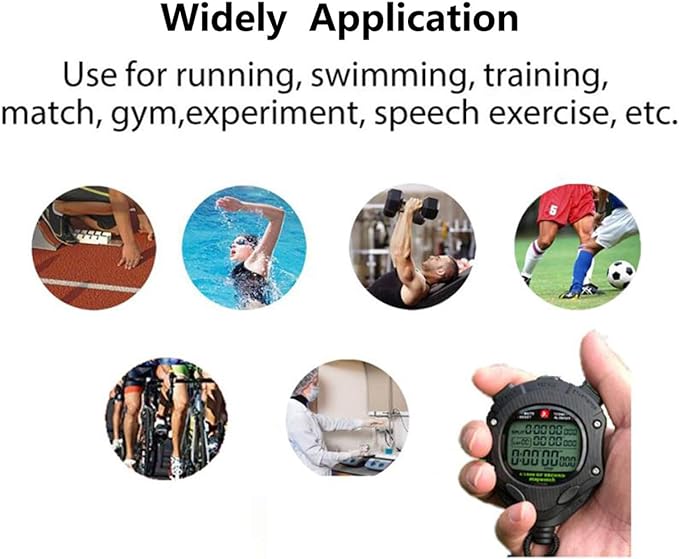 Digital Stopwatch Timer with Back Light Stop Watch 0.001second Timing|100 Lap Memory,Large dispaly