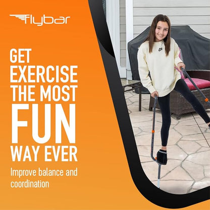Flybar Maverick Walking Stilts for Kids - 5 Adjustable Height’s, Sturdy, Easy Assembly, Wide