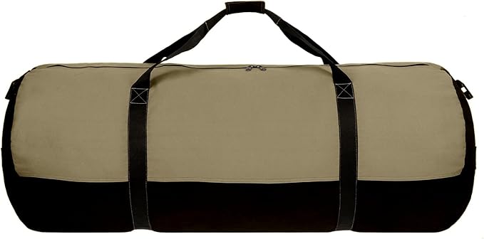 WHITEDUCK Heavy Duty Canvas Duffel Bag for Men and Women - Foldable Military Army Style Duffel Bag