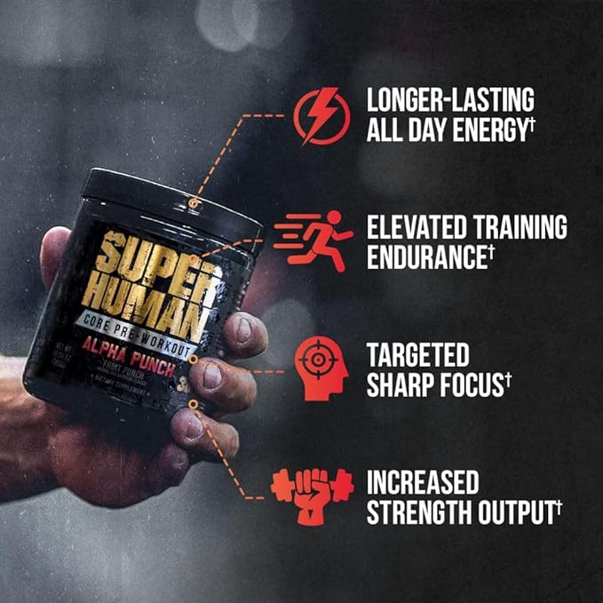 ALPHA LION Core Pre Workout Powder with Creatine for Performance, Beta Alanine for Muscle