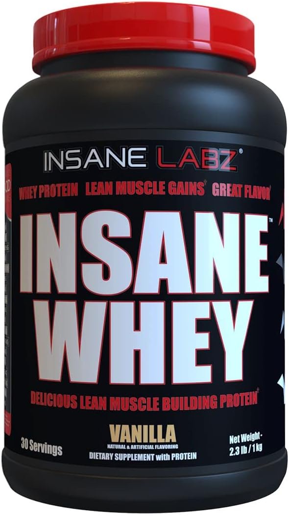 Insane Labz Insane Whey,100% Muscle Building Whey Protein, BCAA Amino Profile, Mass Gainer, Meal
