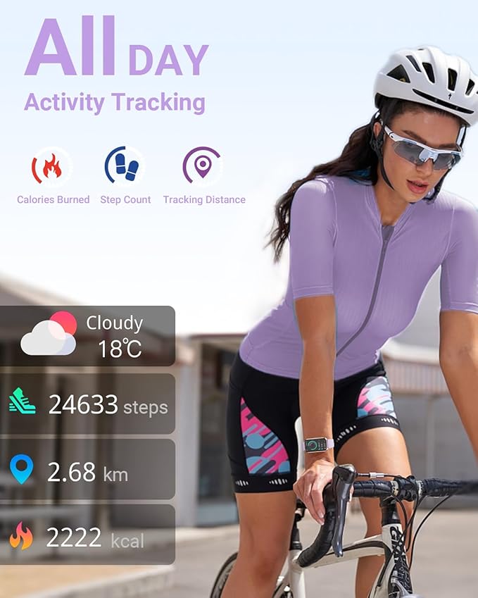 Health Fitness Tracker with 24/7 Heart Rate, Blood Oxygen, Blood Pressure, Sleep Tracker, 5ATM