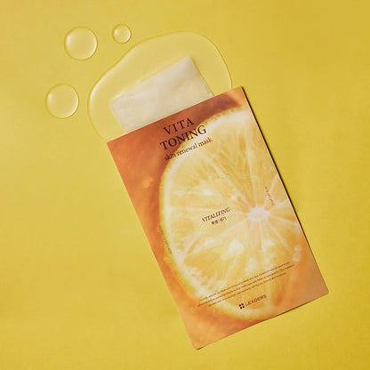 LEADERS Vita Toning Skin Renewal Mask ??Nourishing & Revitalizing Sheet Mask for Healthy Skin |