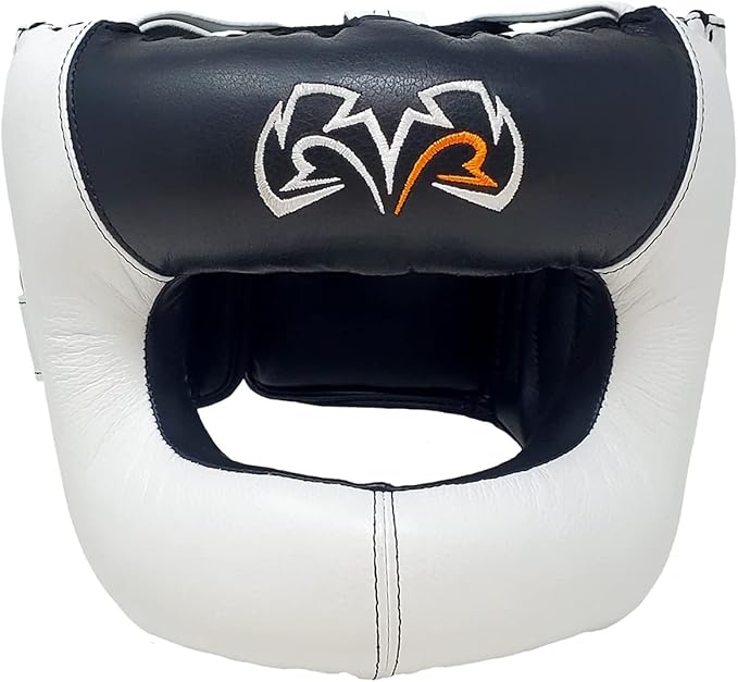RIVAL Boxing RHGFS3 Face-Saver Sparring Headgear - Wide Eye Opening, Premium Leather, and