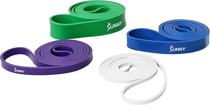 Sunny Health & Fitness Versatile Resistance Bands (Single or Combo Set) for Strength Training