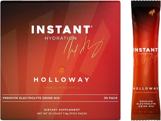 Instant Hydration Electrolytes Powder Packets - Mango Pineapple Drink Mix - Zero Sugar - Keto