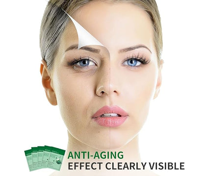 Pack of 10 Collagen Face Mask, Face Masks Skincare with Coenzyme Q10 Retinol Anti Aging Facial