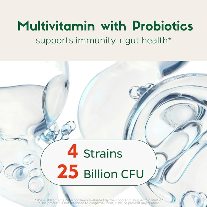 Zenkgo Multivitamins + Organic Whole Foods+Probiotics for Women, Supports Immunity, Digestion