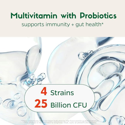 Zenkgo Multivitamins + Organic Whole Foods+Probiotics for Women, Supports Immunity, Digestion