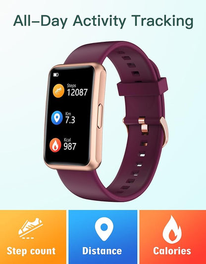 HUAKUA Fitness Tracker No Bluetooth No APP No Phone Needed, Fitness Watch for Men Women Parents
