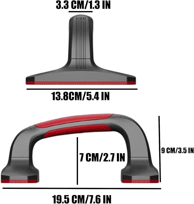 Push Up Bar Detachable Portable Lightweight Pushup Handles with Non-Slip Base & Ergonomic Grips for