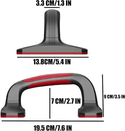 Push Up Bar Detachable Portable Lightweight Pushup Handles with Non-Slip Base & Ergonomic Grips for
