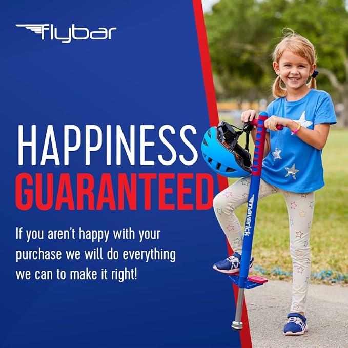 Flybar Maverick Foam Pogo Stick for Kids Age 5 and Up, 40 to 80 Pounds, Pogo Stick for Boys and