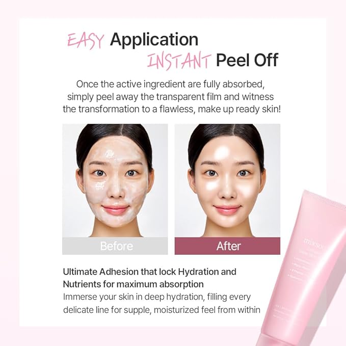 mixsoon Collagen Glass Skin Mask Peel off Facial Packs 2.71 Fl. Oz. / 80ml Collagen Wrapping