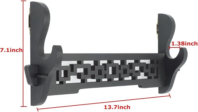 Eforlife Sword Holder Wall Mount Samurai Sword Katana Wakizashi Display Holder Stand Bracket Hanger