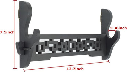 Eforlife Sword Holder Wall Mount Samurai Sword Katana Wakizashi Display Holder Stand Bracket Hanger