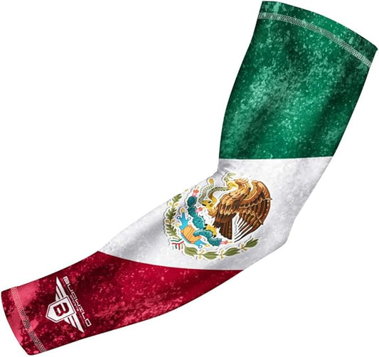Bucwild Sports Flag Compression Arm Sleeve - Perfect for Baseball Basketball Football - Youth &