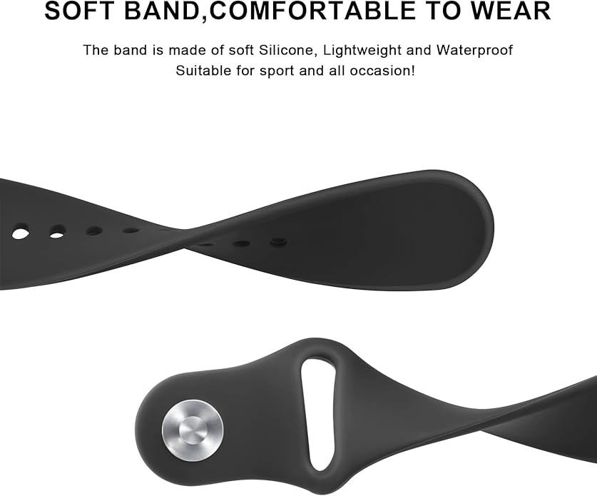 Amzpas Silicone Band for Coros PACE 2/ APEX 42mm/ APEX 2, 20mm Quick-Release Replacement Wristband