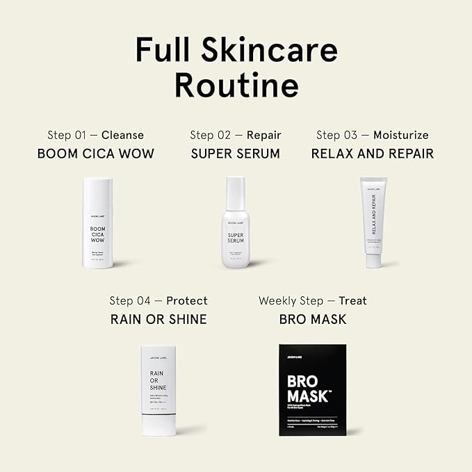 BRO MASK Korean Face Mask for Men: Premium Mens Face Mask Skin Care & Facial Anti Aging Sheet Masks